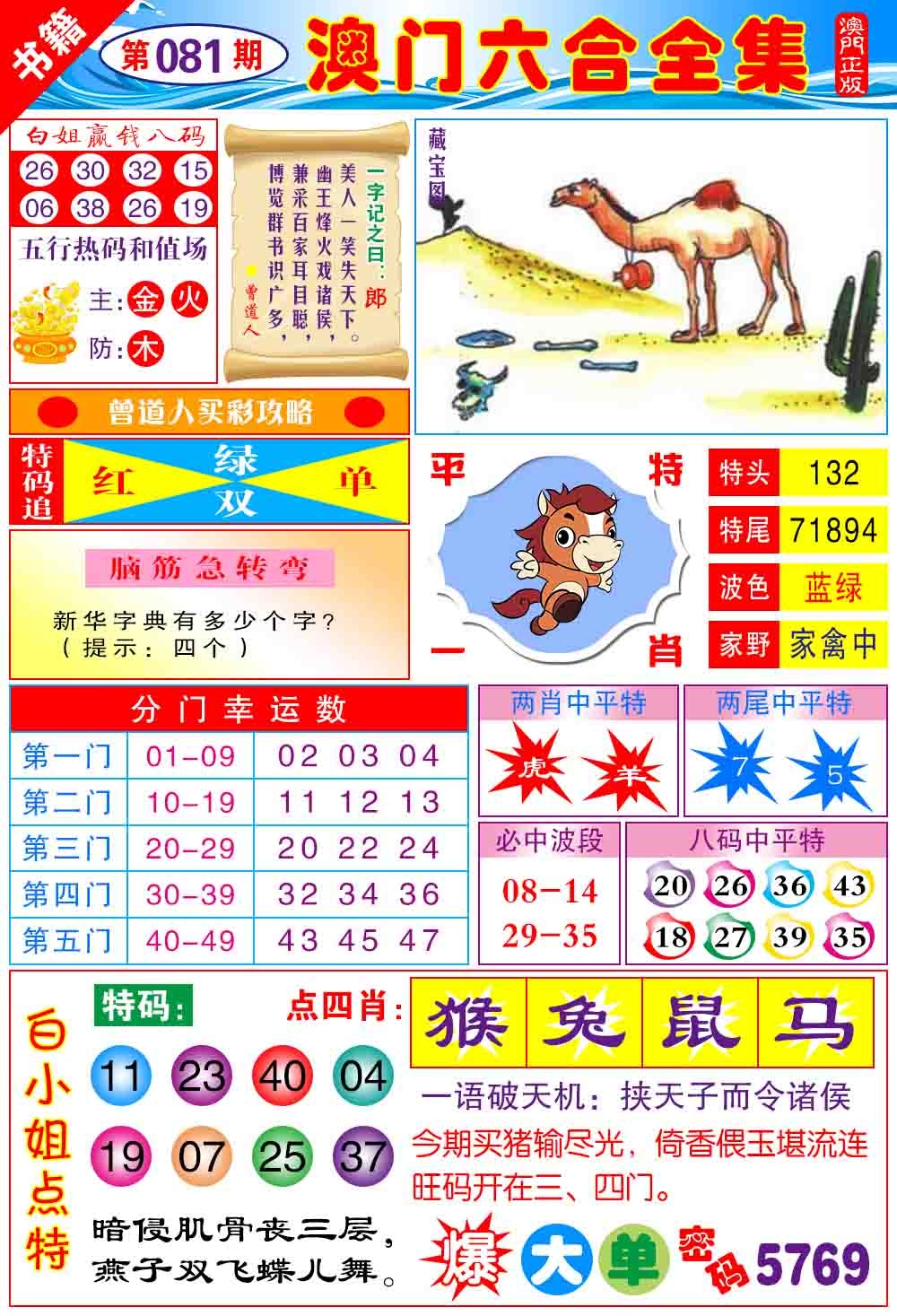 081期澳门全集六合[图]